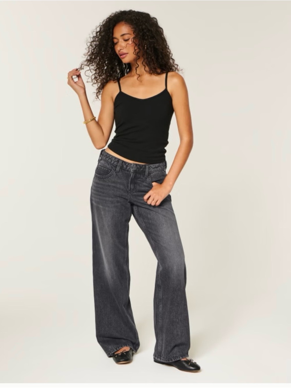 Hollister Andi Low Rise Adjustable Jeans